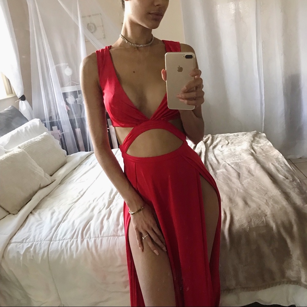 ABYSS BY ABBY RED GOWN